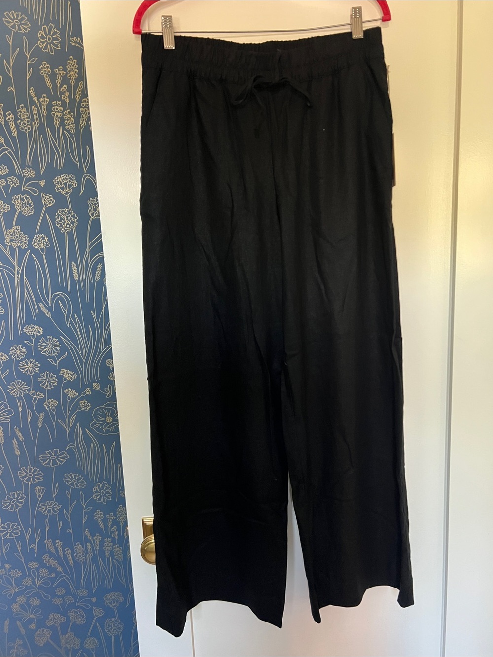Target Black Wide Leg Drawstring Pants for Women